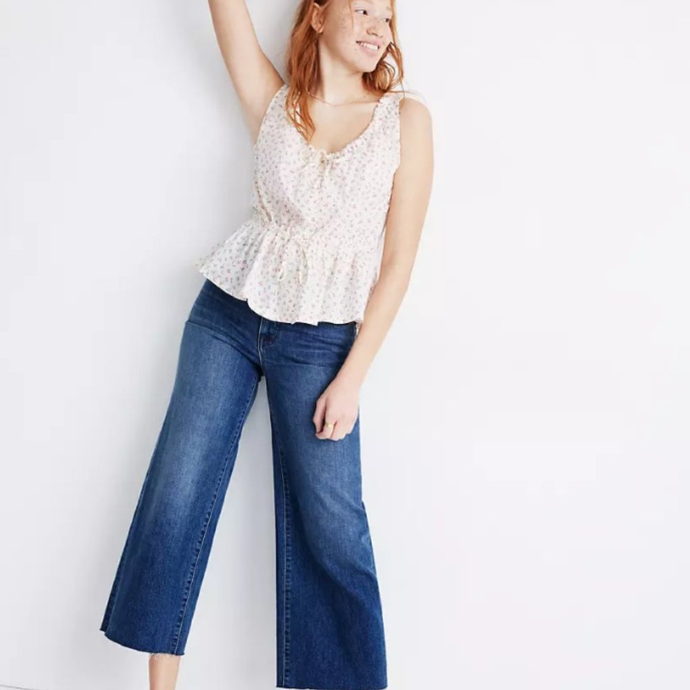 Madewell Wide-Leg Crop Jeans